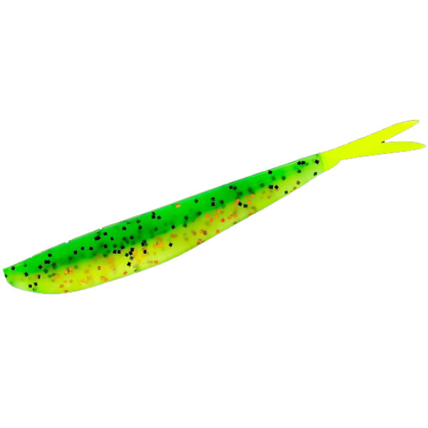 Силікон Lunker City Fin-S Fish 10/BG 4" #265 Fire Tiger/Chartreuse Tail