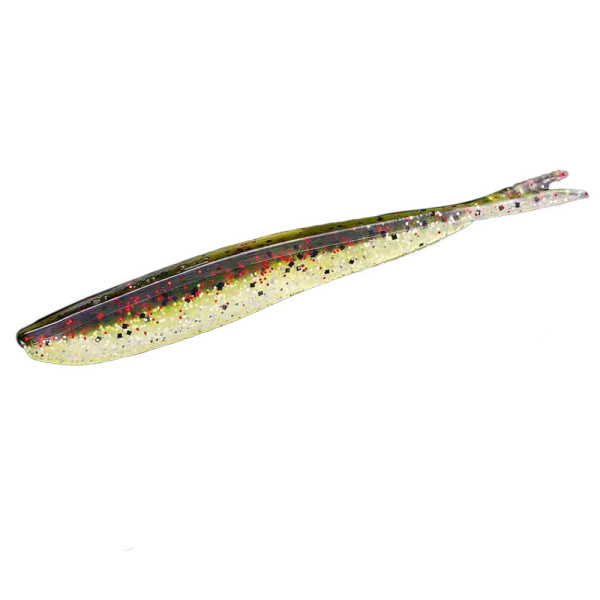Silicone Lunker City Fin-S Fish 10/BG 4" #270 Jungle Jazz