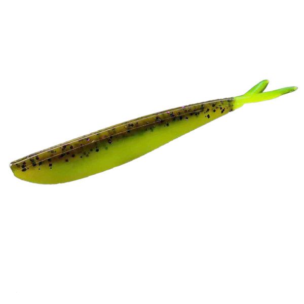 Silicone Lunker City Fin-S Fish 8/BG 4" #284 Big Fish Chart Tail
