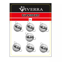 Разборная вольфрамовая чебурашка Viverra 2g Electroplated silver