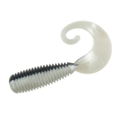 Silicone Lunker City Monkey Grub 10/BG 3" #001 Alewife