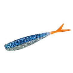 Силікон Lunker City Fat Fin-S Fish 3.5" #279 Blue Ice / Fire Tail 8шт.