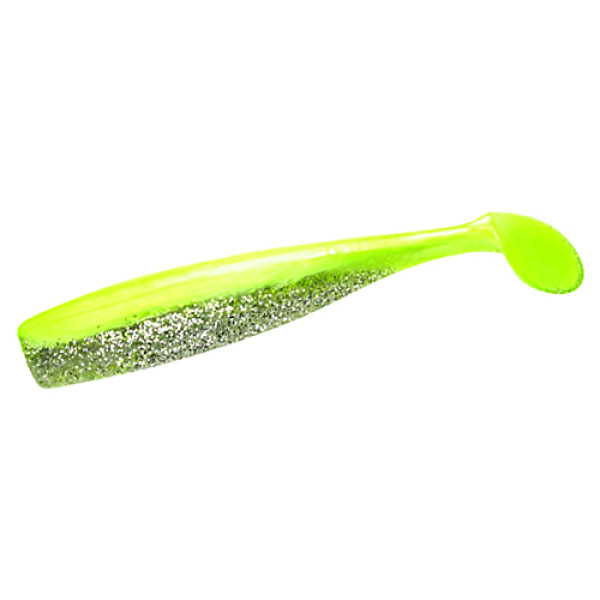 Lunker City Shaker 10/BG 3.75" Silicone #086 Chartreuse Silk Ice