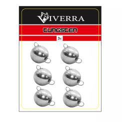 Разборная вольфрамовая чебурашка Viverra 3g Electroplated silver