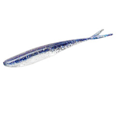 Silicone Lunker City Freaky Fish 8/BG 4.5" #136 Black Ice