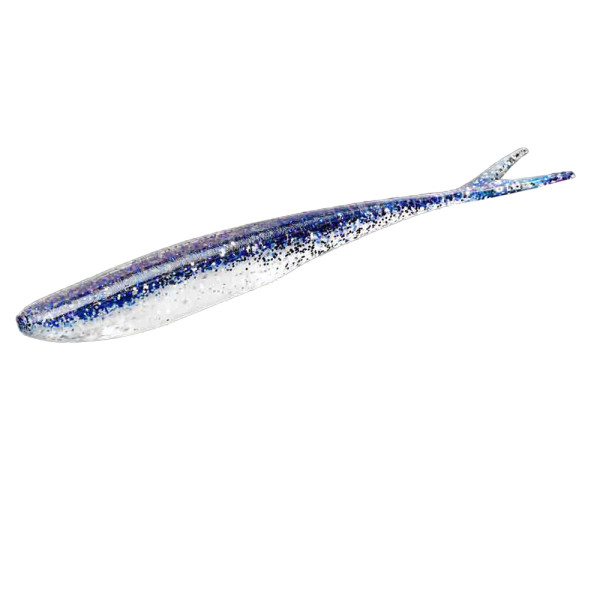 Silicone Lunker City Freaky Fish 8/BG 4.5" #136 Black Ice