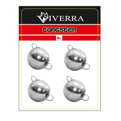 Разборная вольфрамовая чебурашка Viverra 6g Electroplated silver