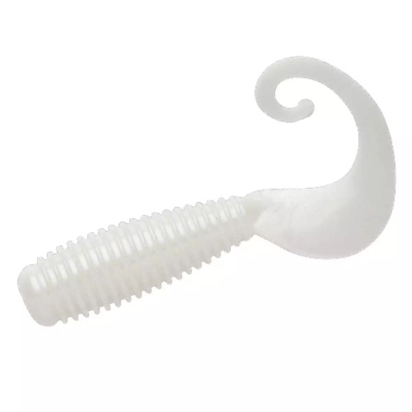 Silicone Lunker City Monkey Grub 7" 4/bag #068 White Satin