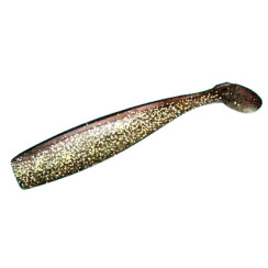 Lunker City Shaker 4/BG 7" Silicone #163 Rootbeer Shiner