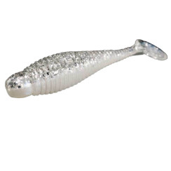 Silicone Lunker City Grubster 6/BG 4.25" #132 Ice Shad