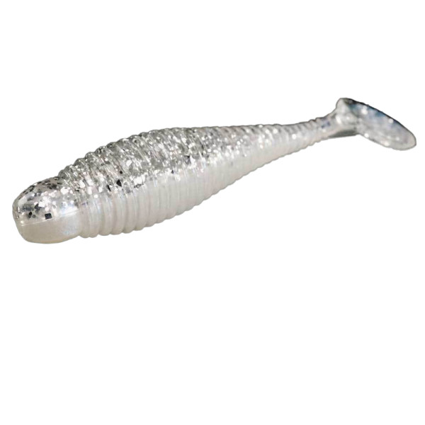 Силікон Lunker City Grubster 6/BG 4.25" #132 Ice Shad