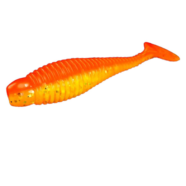 Silicone Lunker City Grubster 10/BG 2" #143 Atomic Chicken