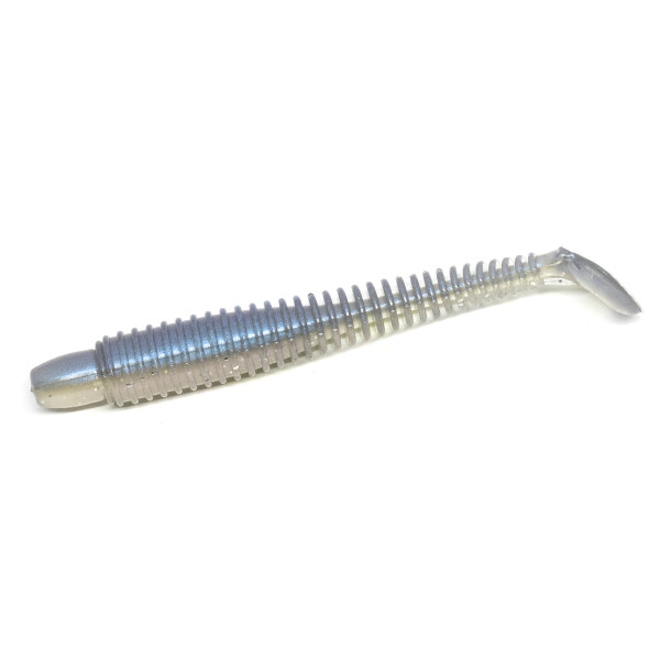 Silicone Lunker City Swimming Ribster 8/BG 4" #287 Pro Blue Shad