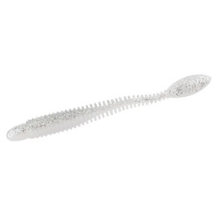 Silicone Lunker City Ribster 9/BG 4.5" #132 Ice Shad