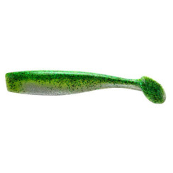 Silicone Lunker City Shaker 5/BG 6" #79 Green Shad Flash