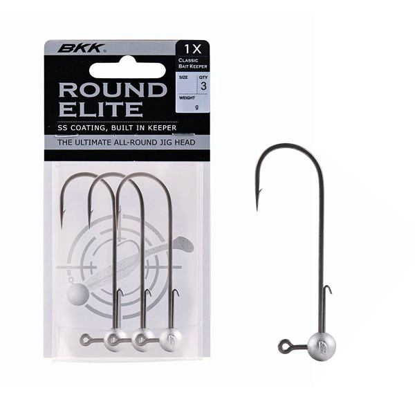 Jighead BKK Round Elite-Classic Bait Keeper 10g #6/0 3pcs