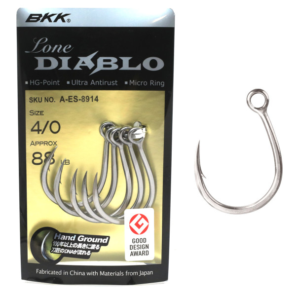 BKK Lone Diablo #1/0 Wobbler Hook