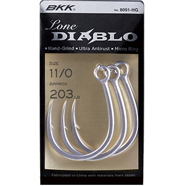 BKK Lone Diablo #2/0 Wobbler Hook