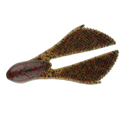 ZMAN Batwingz 2.75" Floating Silicone Fishing Gloves, 6 Pack, Green, Pumpkin Red