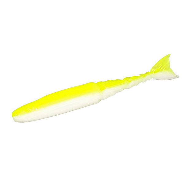 Плаваючий силікон ZMAN Chattershad 3.5" 5pc #Chartreuse/White