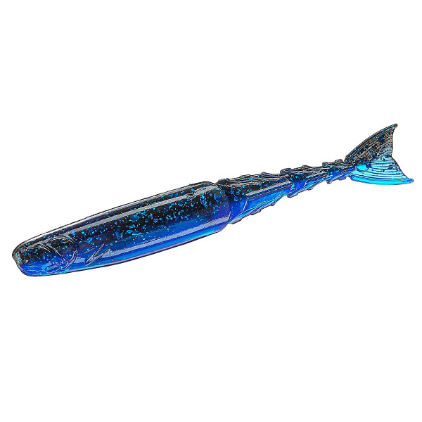 Плаваючий силікон ZMAN Chattershad 3.5" 5pc #Black/Blue