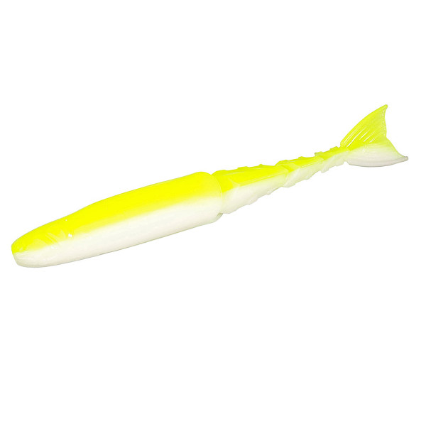 Плаваючий силікон ZMAN Chattershad 4.5" 4pc #Chartreuse/White