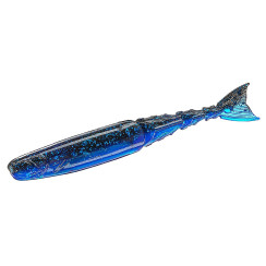 Плаваючий силікон ZMAN Chattershad 4.5" 4pc #Black/Blue