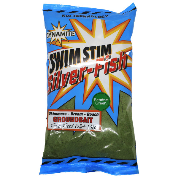 Прикормка Dynamite Baits Swim Stim Commercial Groundbait - Silver Fish - Green 900g