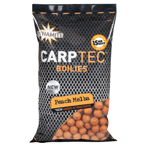 Бойли Dynamite Baits Carp-Tec Peach Melba 15мм 1.8kg