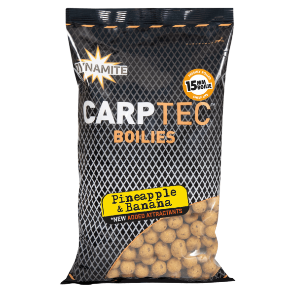 Boilies Dynamite Baits Carp-Tec Pineapple & Banana 15mm 300g