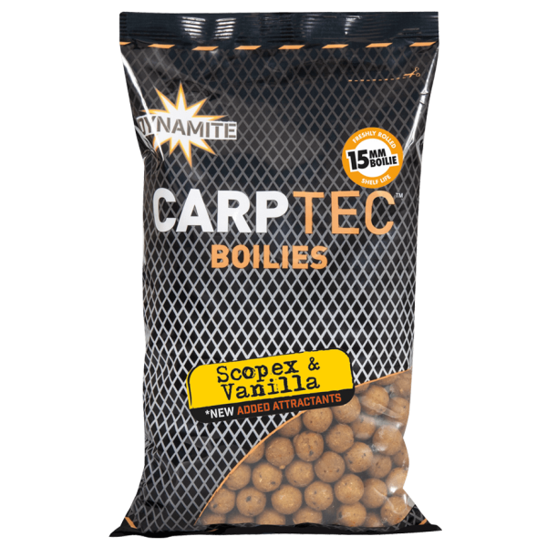 Бойлы Dynamite Baits Carp-Tec Scopex & Vanilla 20mm 300g
