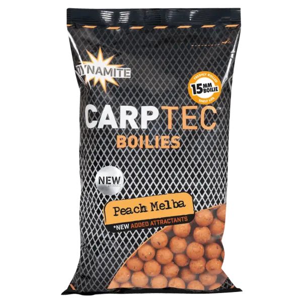 Boilies Dynamite Baits Carp-Tec Peach Melba 15mm 300g