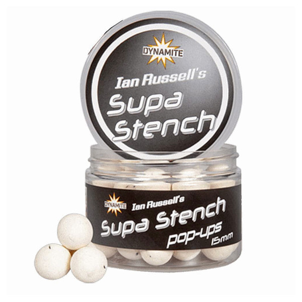 Boilies Dynamite Baits Pop-Ups Ian Russell`s Supa Stench 15mm
