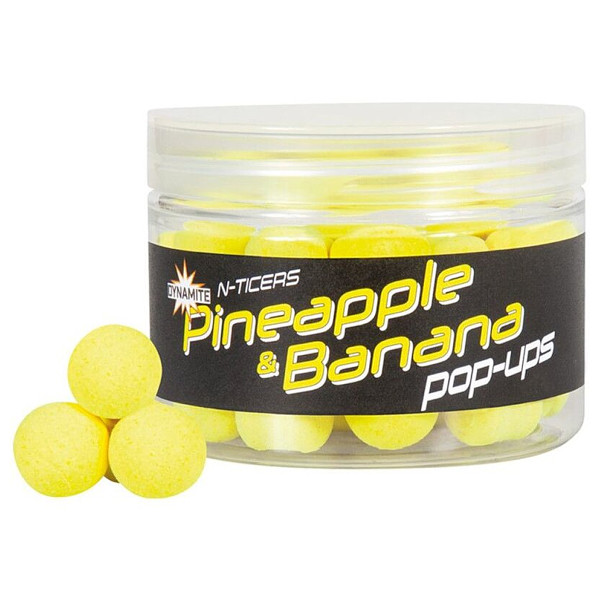Boilies Dynamite Baits Pop-Up N-Ticers Pineapple & Banana 12mm