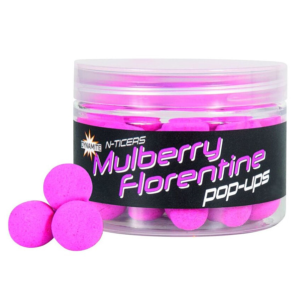 Boilies Dynamite Baits Pop-Up N-Ticers Mulberry Florentine 15mm