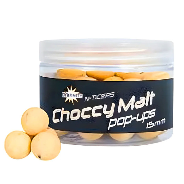 Бойлы Dynamite Baits Pop-Up N-Ticers Choccy Malt 15mm