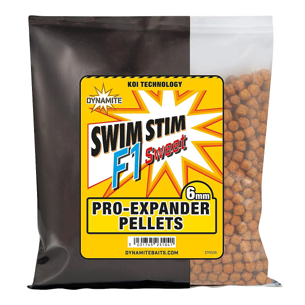 Пеллетс Dynamite Baits Swim Stim Pro-Expander Pellets F1 Sweet 6mm 300g