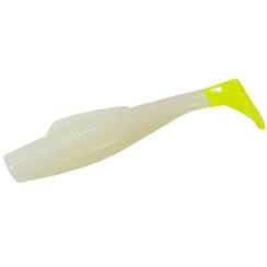 Z-Man Minnowz 3" Floating Silicone Lures, 6 Pack, #Glow/Chartreuse Tail