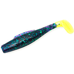 Плавающий силикон ZMAN Minnowz 3" 6pc #Purple/Chartreuse Tail