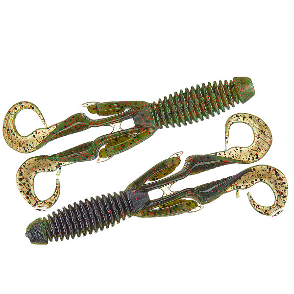 ZMAN Gremlin 4.5" Floating Silicone Fishing Rods, 4 Pack, #CaliforniaCraw