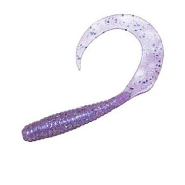 Z-Man Grubz 9" Floating Silicone 3-Piece #Violet Sparkle