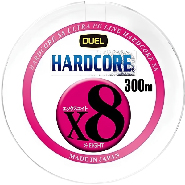 Cord Duel Hardcore X8 300m 5Color Yellow Marking 23kg 0.30mm #3.0