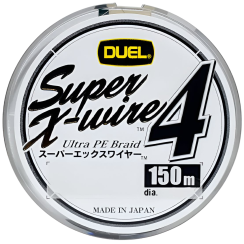 Cord Duel Super X-Wire 4 150m 0.15mm 6.4kg Silver #0.8
