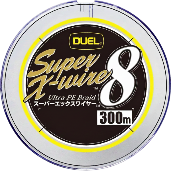 Шнур Duel Super X-Wire 8 300m 5Color Yellow Marking 27kg 0.34mm #4.0