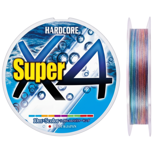 Cord Duel Hardcore Super X4 200m #0.8 5Color 0.15mm 6.4kg