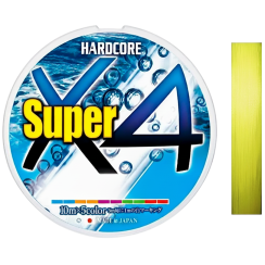 Шнур Duel Hardcore Super X4 150m Hi-Vis Yellow 8.0kg 0.17mm #1.0