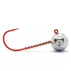 Jig head Jigger Fudo AB Red Jig 2/0 4g 5pcs