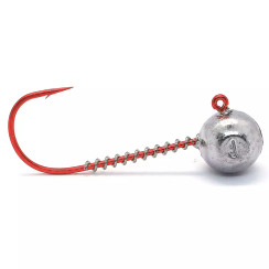 Jig head Jigger Fudo AB Red Jig 7/0 6g 5pcs