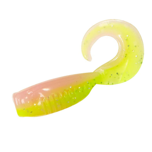 Плавающий силикон ZMAN Guppy Grubz 2" 8pc #Electric Chicken