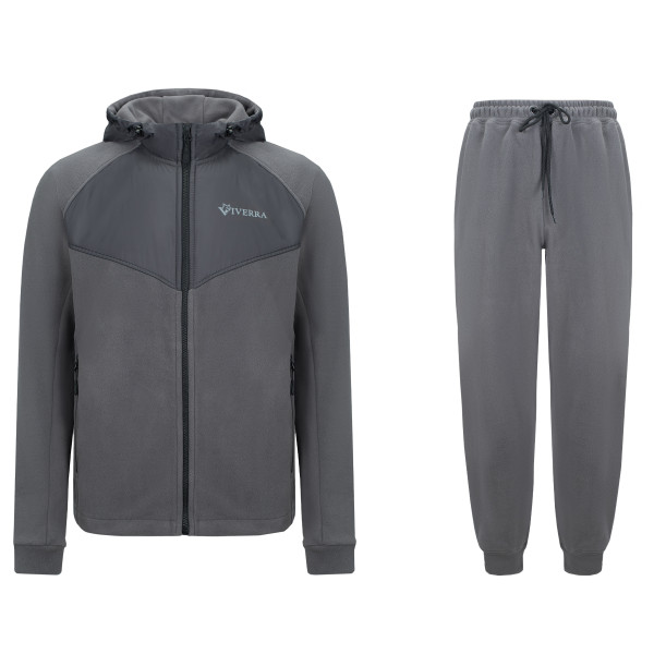 Viverra Heavy Warm Fleece Suit DK Gray S